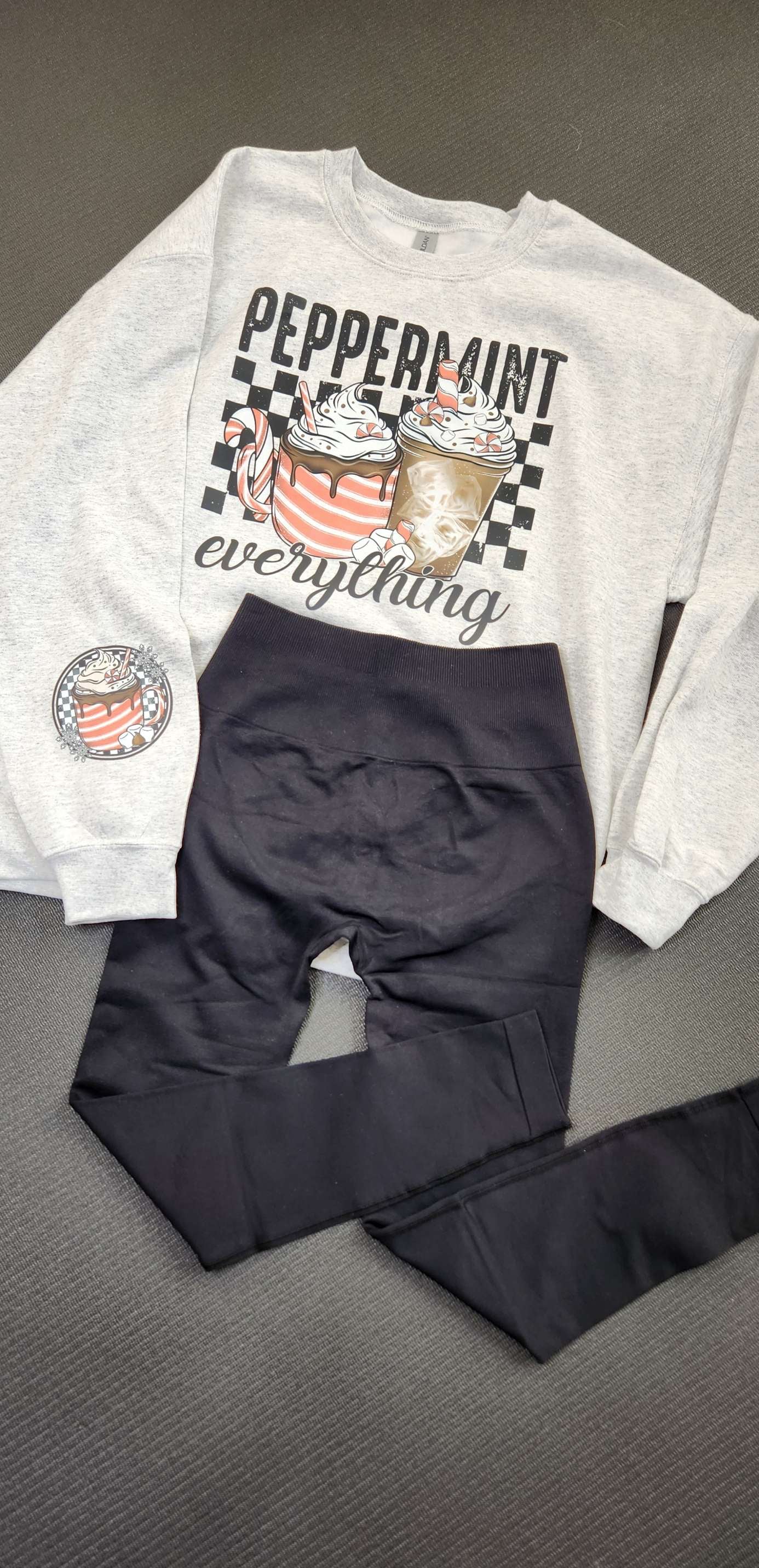 Peppermint Everything Sweatshirt and Legging Set